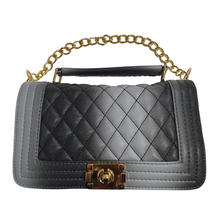 Cargar imagen en el visor de la galería, Bolso para mujer abullonado con broche dorado