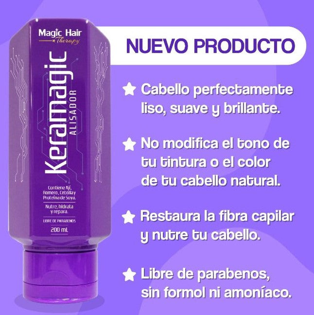 Kit Keratina Mas Shampoo Magic Hair