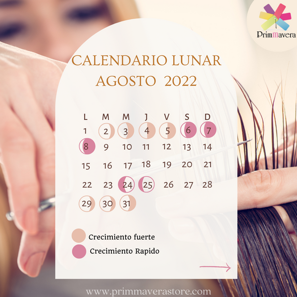 Calendario Lunar Agosto 2022
