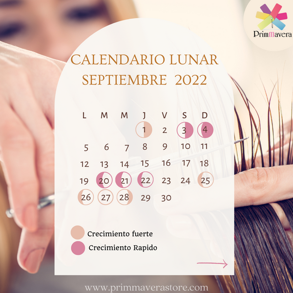 Calendario Lunar Septiembre 2022