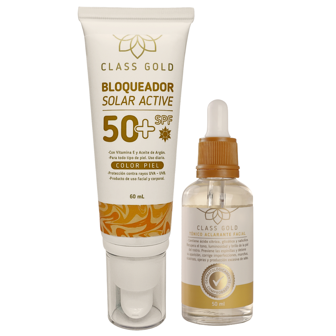 Kit Dermoaclarante 60ml y Jabón Intimo Class Gold