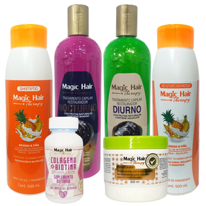 Kit anti caida_ Magic Hair caida_ productos para la caida del cabello_ tratamiento para el cabello_ reparación capilar