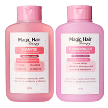 Cargar imagen en el visor de la galería, Shampoo y acondicionador_Magic Hair_productos para cabello seco
